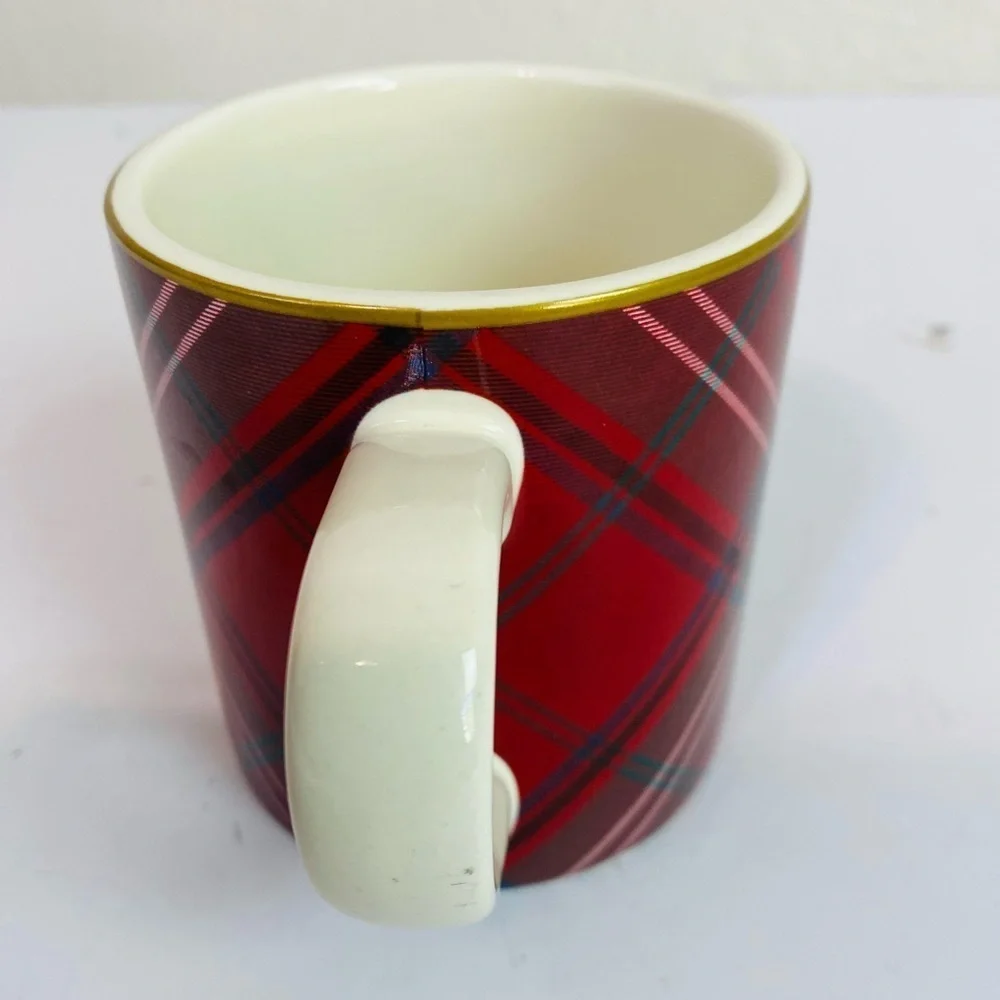 Williams Sonoma Tartan Plaid Mug 12oz